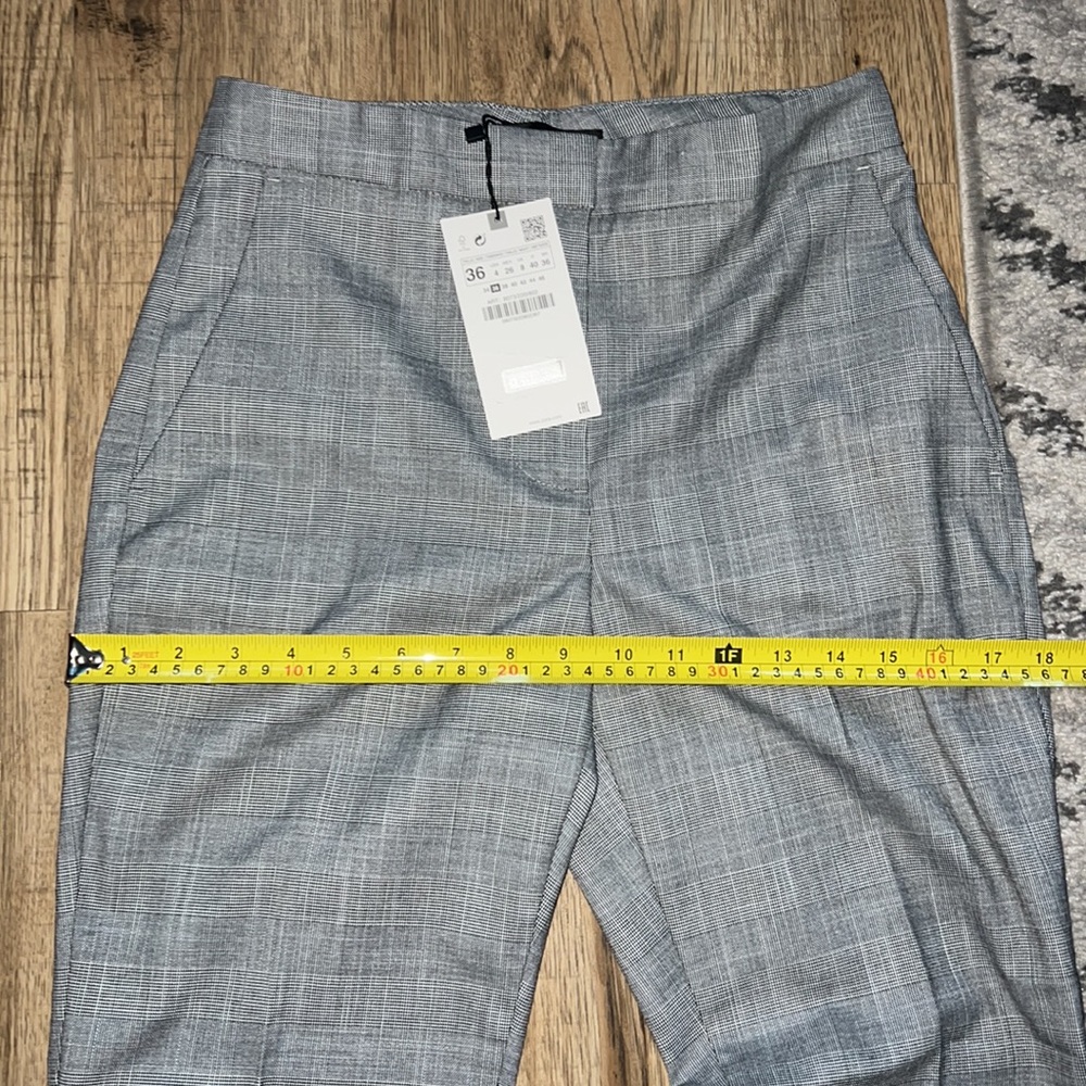 NEW! Zara SUIT SET Plaid Blazer with Cigarette Pants - Picture 12 of 16